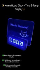 Orologio LED Memo Board