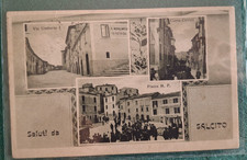 1938 CARTOLINA SALUTI DA SALCITO CAMPOBASSO MOLISE  TRE VEDUTINE RARA VIAGGIATA