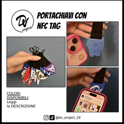 Portachiavi nfc tag - portachiavi,