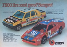 Pubblicità Italian Ritaglio 1984 BBURAGO Renault 9 Rally Ferrari 308 Gtb Rally
