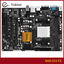 PER ASROCK N68-GS4 FX DDR3*2 AMD AM3 16 GB D-Sub Micro ATX scheda madre test OK