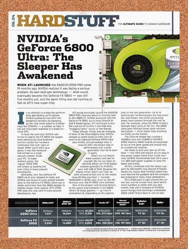 Nvidia geforce 6800 ultra 2004 - nvidia,