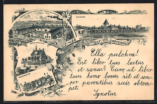 Lithographie alt münsterol - lithographie, alt-münsterol