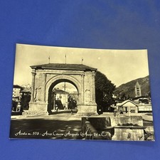 AOSTA ARCO CESARE AUGUSTO ANNO 24 A.C. Cartolina  Bianco e nero