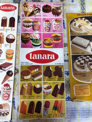Tabella gelati tanara - gelati,
