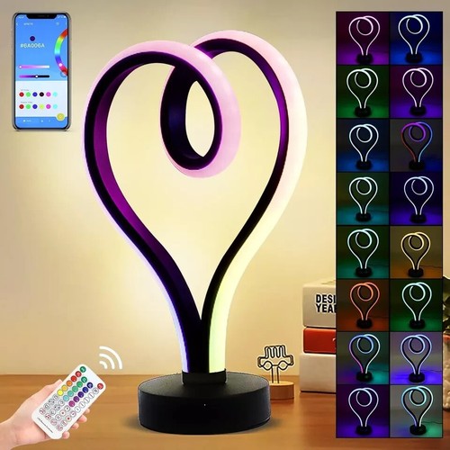 Lampada led scrivania cuore - lampada,