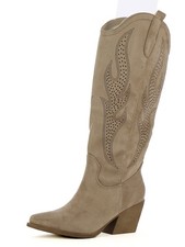 Stivali texani donna beige