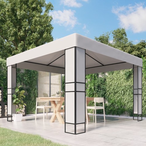 Gazebo con tetto doppio 3x6 - con,