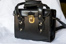 borsa fotografica vintage in pelle H 21 cm L 26x 15 cm