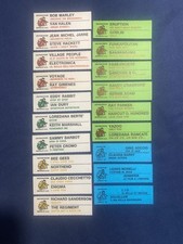 Lotto di 19 Etichette vintage per juke box