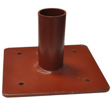 BASE APPOGGIO fissa piede terra fisso per PONTEGGIO morsetto impalcatura basetta