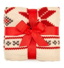 BALDININI Pleid in pile "Fiocco di Neve" NATALE Con Nastro Rosso IDEA REGALO 🎁