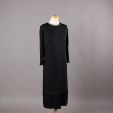 Abito Vintage Tessuto Ricamato Taglia M Italia Anni 70 Originale