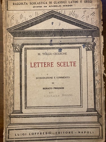 Tullio cicerone lettere - m., cicerone.