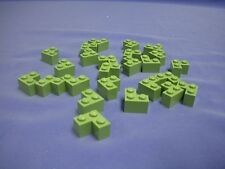 Lotto 25 mattoncini Lego verde sabbia 2x2 angolo 3450 Statua della Libertà 7194 Yoda
