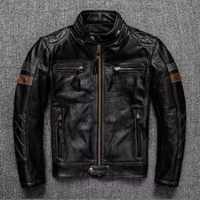 Giacca Pelle Uomo Motociclista