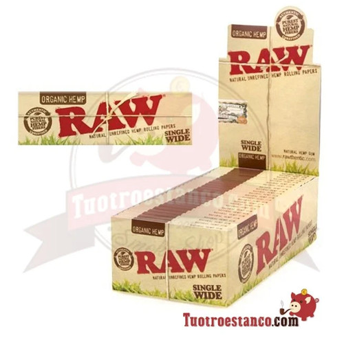 Cartine raw organig hemp - hemp, corte