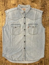 LEVI'S ® Camicia Shirt LEVIS UOMO VINTAGE COWBOY WESTERN tg L Denim Jeans