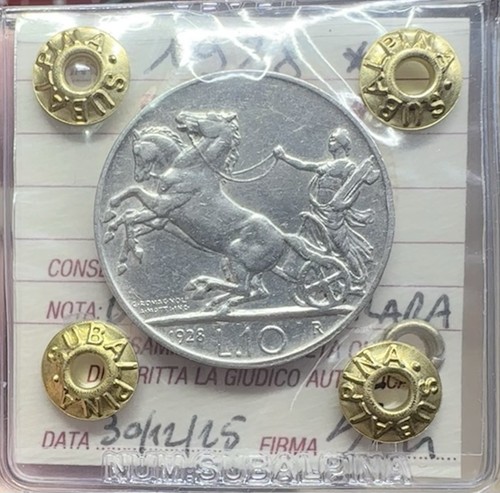 Moneta regno italia 10 lire - d',