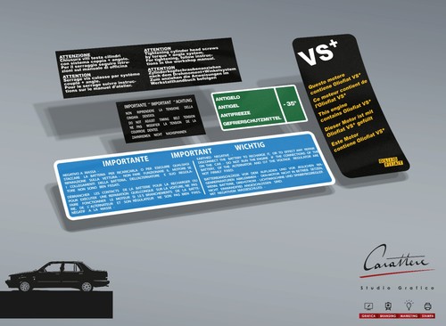 Kit adesivi lancia thema prima - kit,