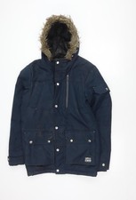 Cappotto parka blu uomo taglia