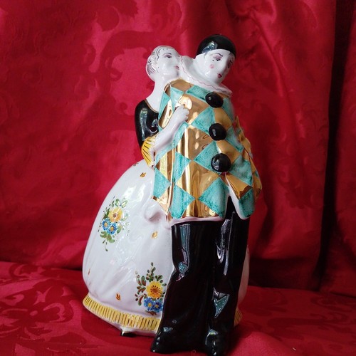 Pierrot colombina ceramica - pierrot, e