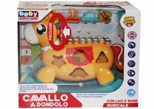 x Cavallo A Dondolo Luci Suon