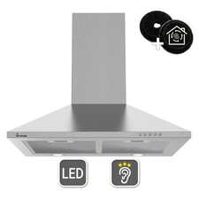 Cappa aspirante 60cm  Inclinata acciaio inossidabile Funzionamento a pulsante