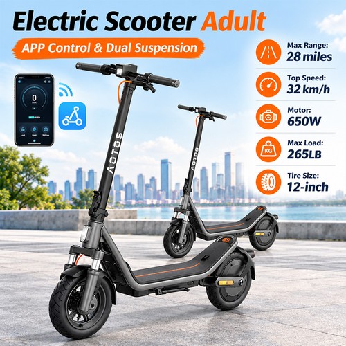 Electric scooter adult - adult, folding