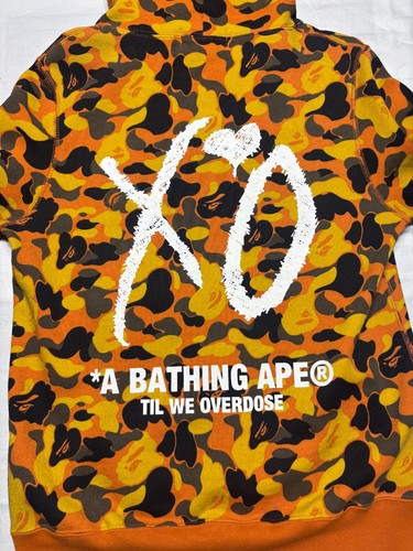 Felpa con cappuccio bape - con, x