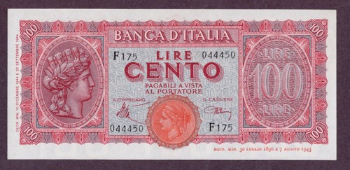 Italia 100 lire banconota - italia,