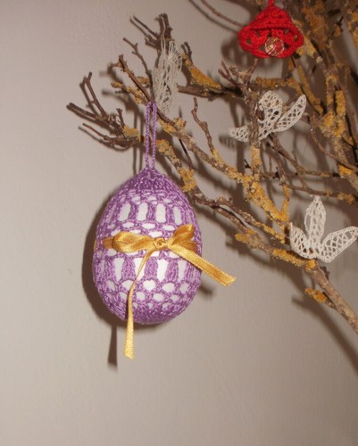 Uovo pasqua viola ad - pasqua,