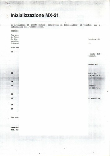 Tabella programmazione esn - tabella, di