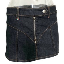 Philipp Plein mini gonna jeans blu tg 40