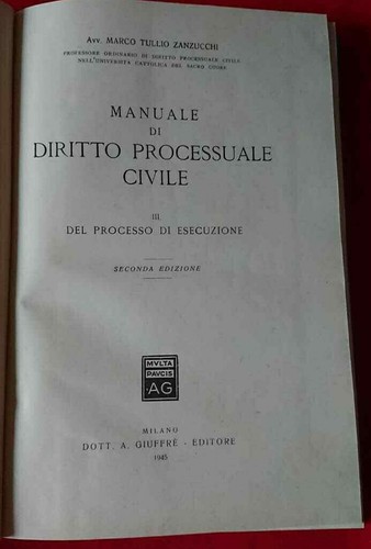 Zanzucchi manuale diritto - zanzucchi,