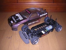 Tamiya 1/10 TT-01 Telaio RX-7 Mazda RC Auto Kit Usato Junk QQ8