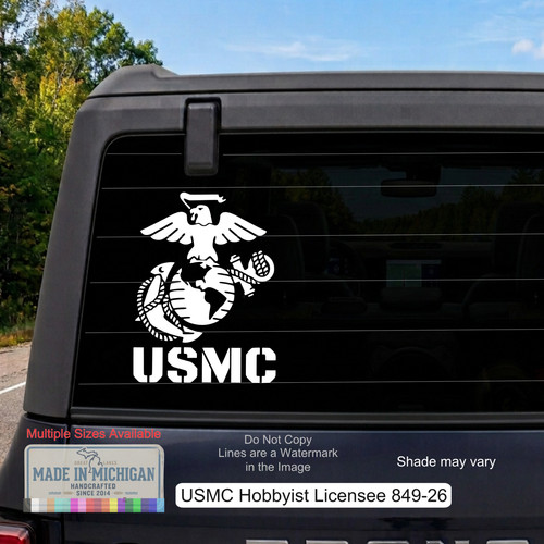 Usmc decalcomania aquila globo - usmc,