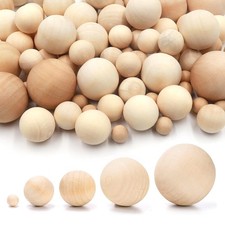 WZYTEU 100 Pz Perline Legno