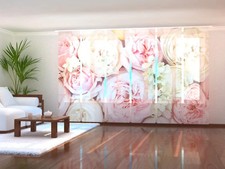 Set di 6 Tende a Pannello Rose