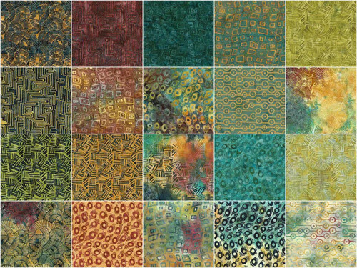 Island batiks santorini fat - batiks,