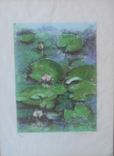 GIANCARLO CAZZANIGA LITOGRAFIA SU CARTA RISO FIRMATA E NUMERATA CM. 60,5 X 44,5