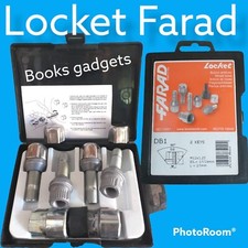 Per Fiat Stilo dal 2001> Kit Bulloni Antifurto Locket Farad Cerchi in Lega Orig.