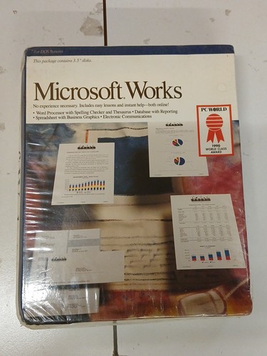 Microsoft works vintage - microsoft,