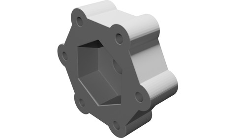 Adattatore esagonale 17mm - 17mm, per
