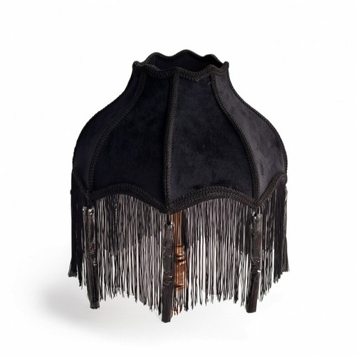 Paralume con frange boho - con,