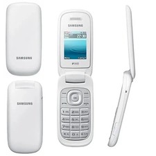 Samsung GT-E1190 telefono cellulare pieghevole a conchiglia 2G pulsante base sbloccato - bianco