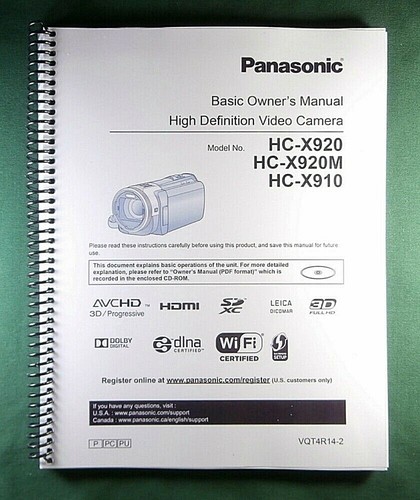 Panasonic x920 manuale - hc-x920,