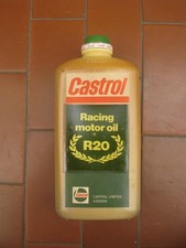RARO OLIO CASTROL RICINATO R20 RACING MOTOR OIL MISCELA MOTO EPOCA VINTAGE R 20