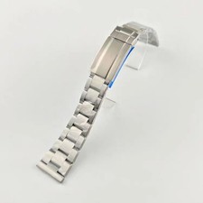  Frosted Silver Strap Bracelet
