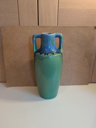 Antico vaso anfora blu verde - vaso,